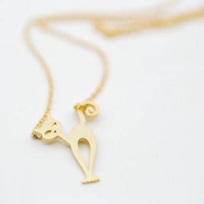 Dainty Cat Nero Necklace