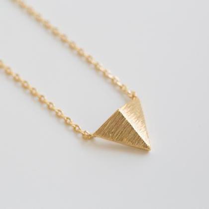 Pyramid Triangle Necklace