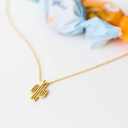 Cactus Necklace ( Gold )