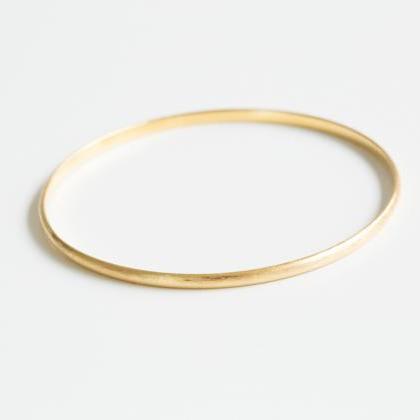 Simple Round Bangle Bracelet