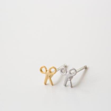 Mini Scissors Stud Earrings