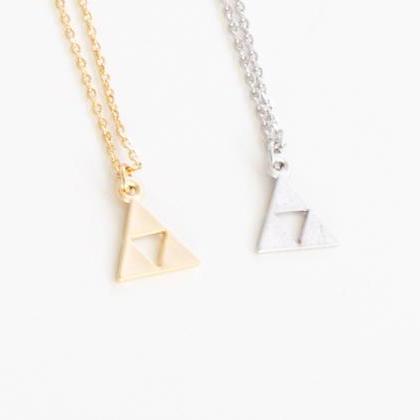 Triangle Inside Triangle Necklace