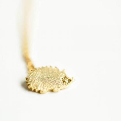 Cute Hedgehog Pendant Necklace