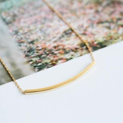 Long Square Bar Necklace