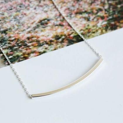 Long Square Bar Necklace