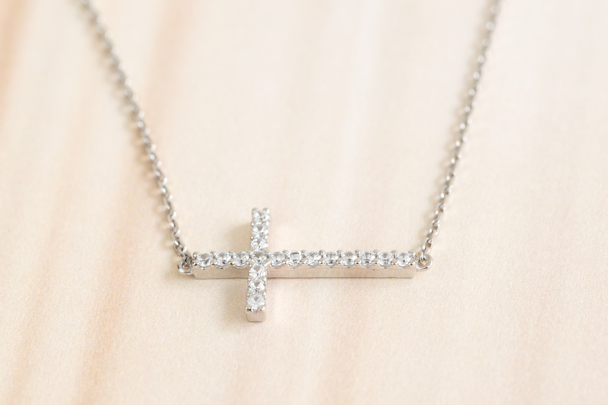 925 Horizontal Cross Necklace
