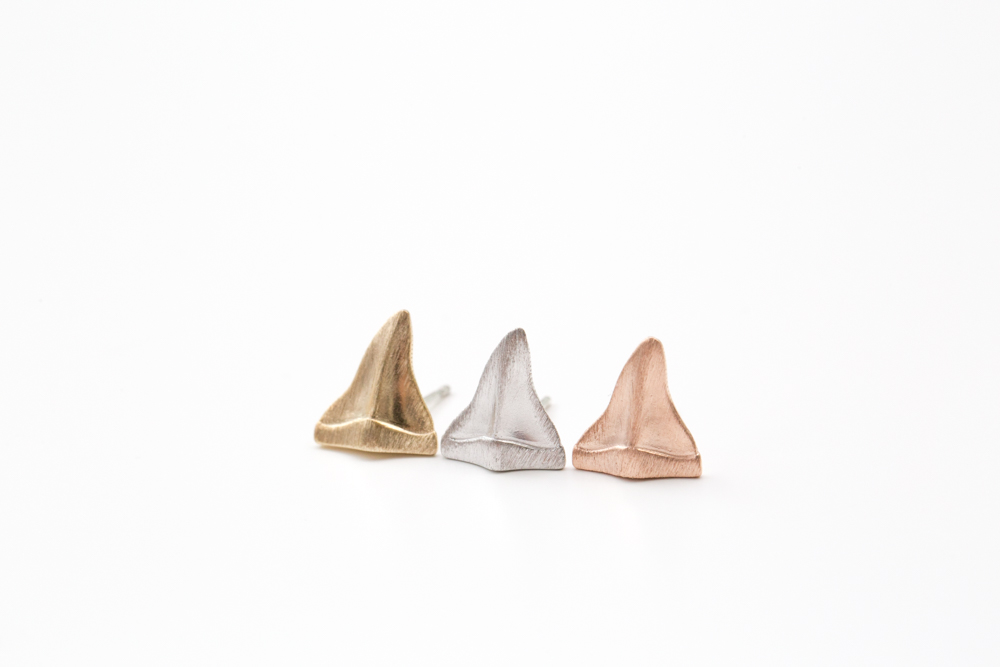 Ivory Triangle Earrings