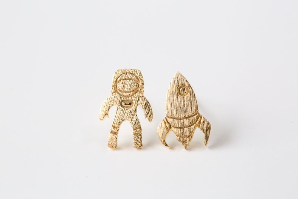 Rocket And Astronaut Earrings