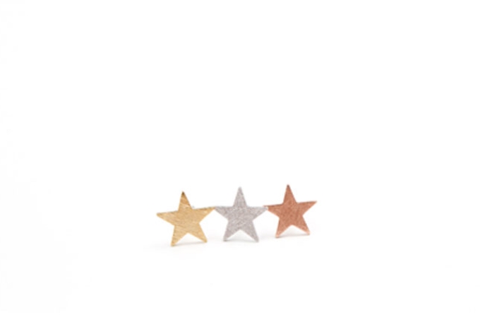 Scratch Star Earrings