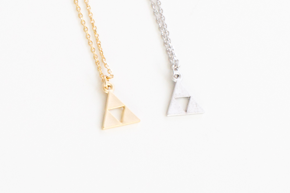 Triangle Inside Triangle Necklace
