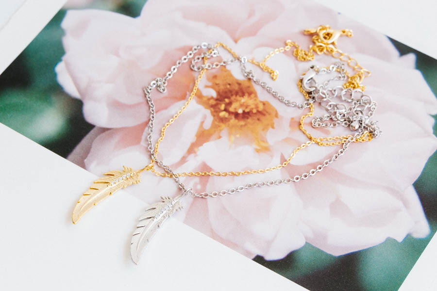 Feather Cubic Necklace